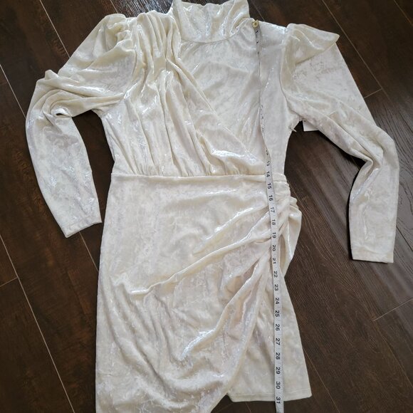 Ronny Kobo Adalee Dress Womens S Crushed Velvet Retro 80s Fairy Designer - Picture 6 of 8